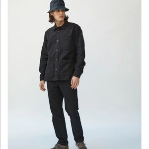BLACK MOLESKIN OVERSHIRT